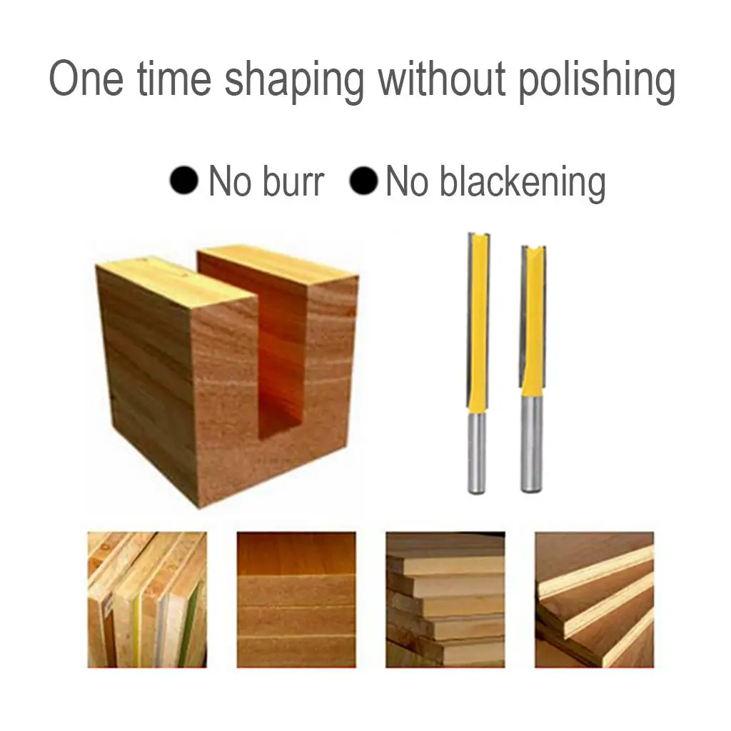 Carbide Extra Long Straight Router Bit Yellow Woodworking Cutter 2 Flute Slotted Blade for Wood Milling
Carbide Extra Long Straight Router Bit Yellow Woodworking Cutter 2 Flute Slotted Blade for Wood Milling