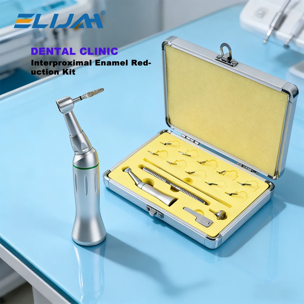 4:1 Dental IPR Kit Reciprocating Handpiece with 10Pcs Diamond Coated IPR Burs E-Type Autoclavable for Orthodontic Stripping
4:1 Dental IPR Kit Reciprocating Handpiece with 10Pcs Diamond Coated IPR Burs E-Type Autoclavable for Orthodontic Stripping