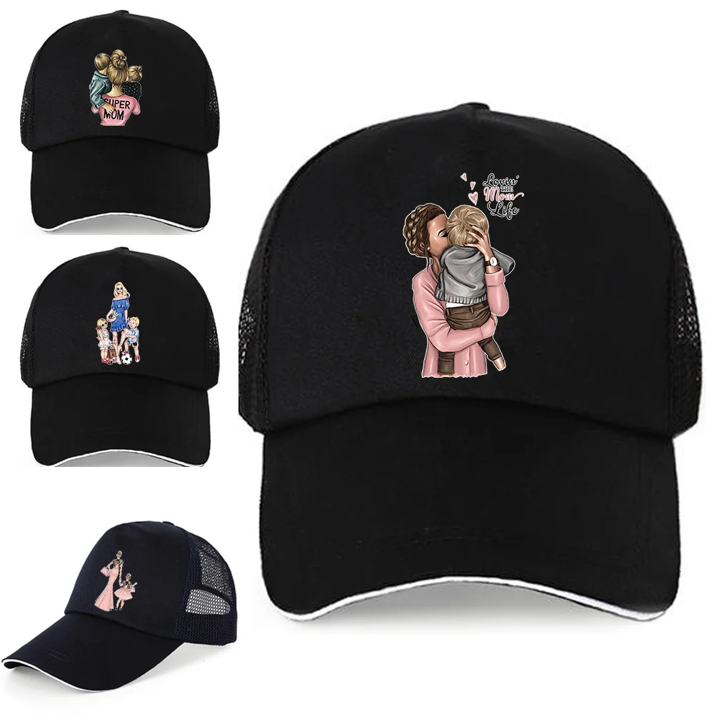 New Unisex Cap Summer UV-proof Breathable Mesh Visors Hats Adjustable Pure Cotton Back Buckle Hat Mom Print Black Baseball Caps
New Unisex Cap Summer UV-proof Breathable Mesh Visors Hats Adjustable Pure Cotton Back Buckle Hat Mom Print Black Baseball Caps