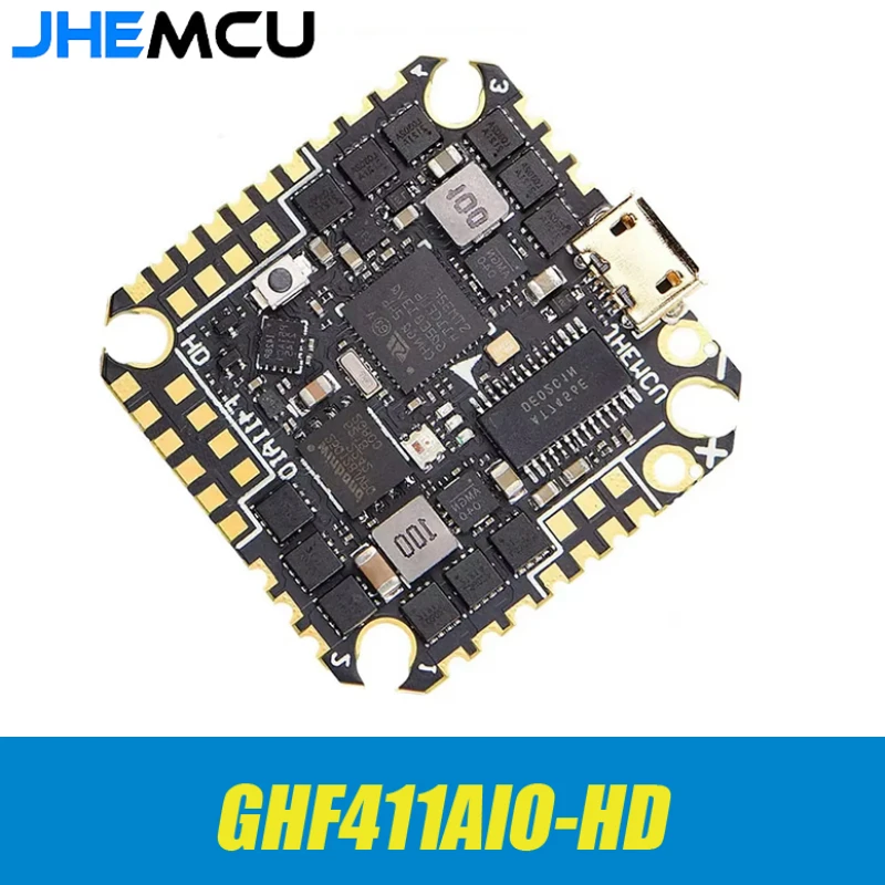 JHEMCU GHF411AIO-HD 40A F411 ICM42688P Контроллер полета BLHELIS 40A 4 в 1 ESC 3-6S Для Зубочисток RC FPV гоночный Дрон
JHEMCU GHF411AIO-HD 40A F411 ICM42688P Контроллер полета BLHELIS 40A 4 в 1 ESC 3-6S Для Зубочисток RC FPV гоночный Дрон