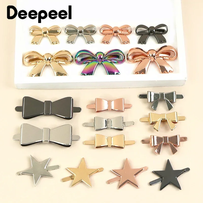 10Pcs Deepeel Metal Bow-knot Label Decoration Buckles Shoes Handbag Leather Crafts Tag Clasps DIY Clothes Hardware Accessories
10Pcs Deepeel Metal Bow-knot Label Decoration Buckles Shoes Handbag Leather Crafts Tag Clasps DIY Clothes Hardware Accessories