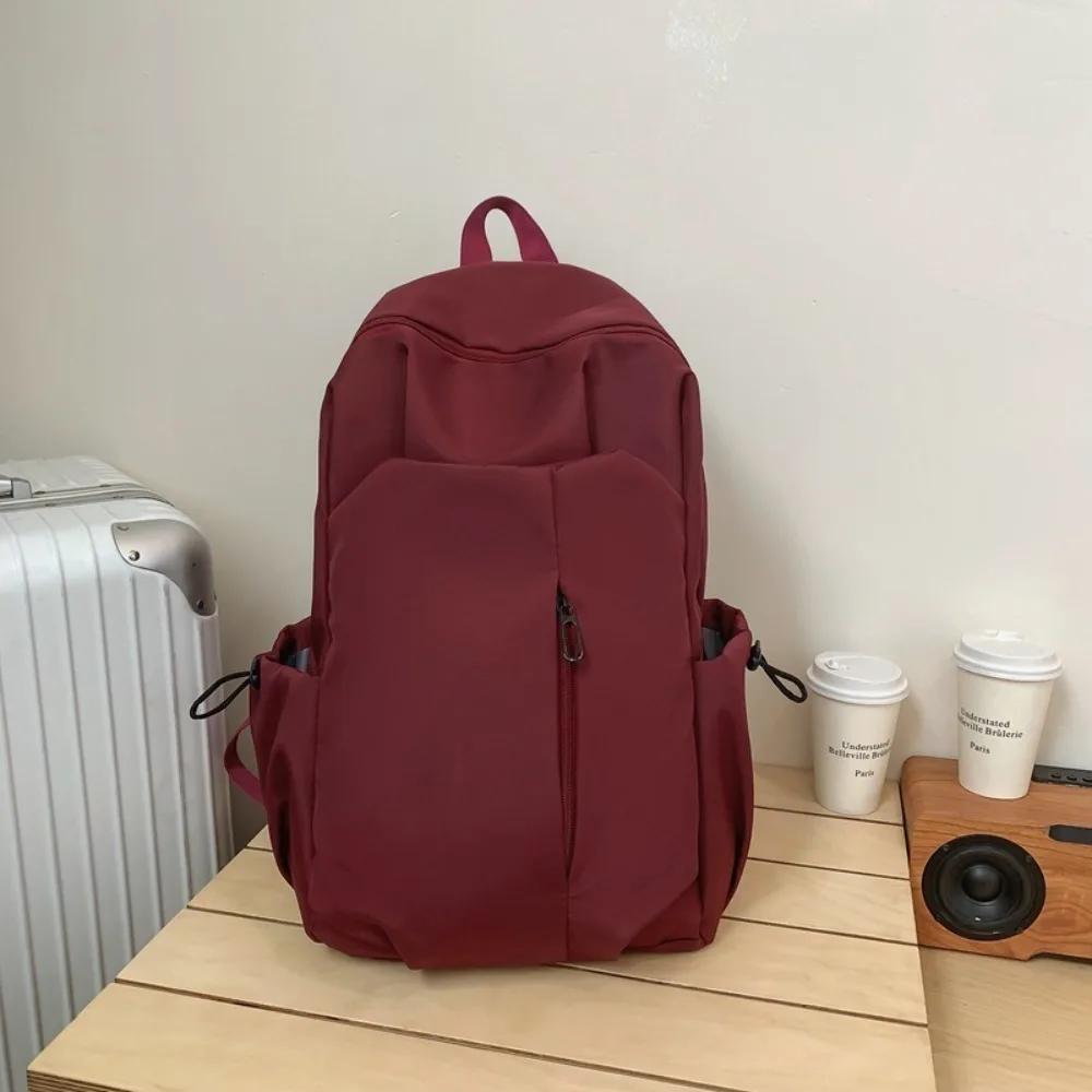 Casual Nylon Computer Backpack Large Capacity Waterproof Student Schoolbag Zipper Solid Color Travel Shoulder Bag
Casual Nylon Computer Backpack Large Capacity Waterproof Student Schoolbag Zipper Solid Color Travel Shoulder Bag