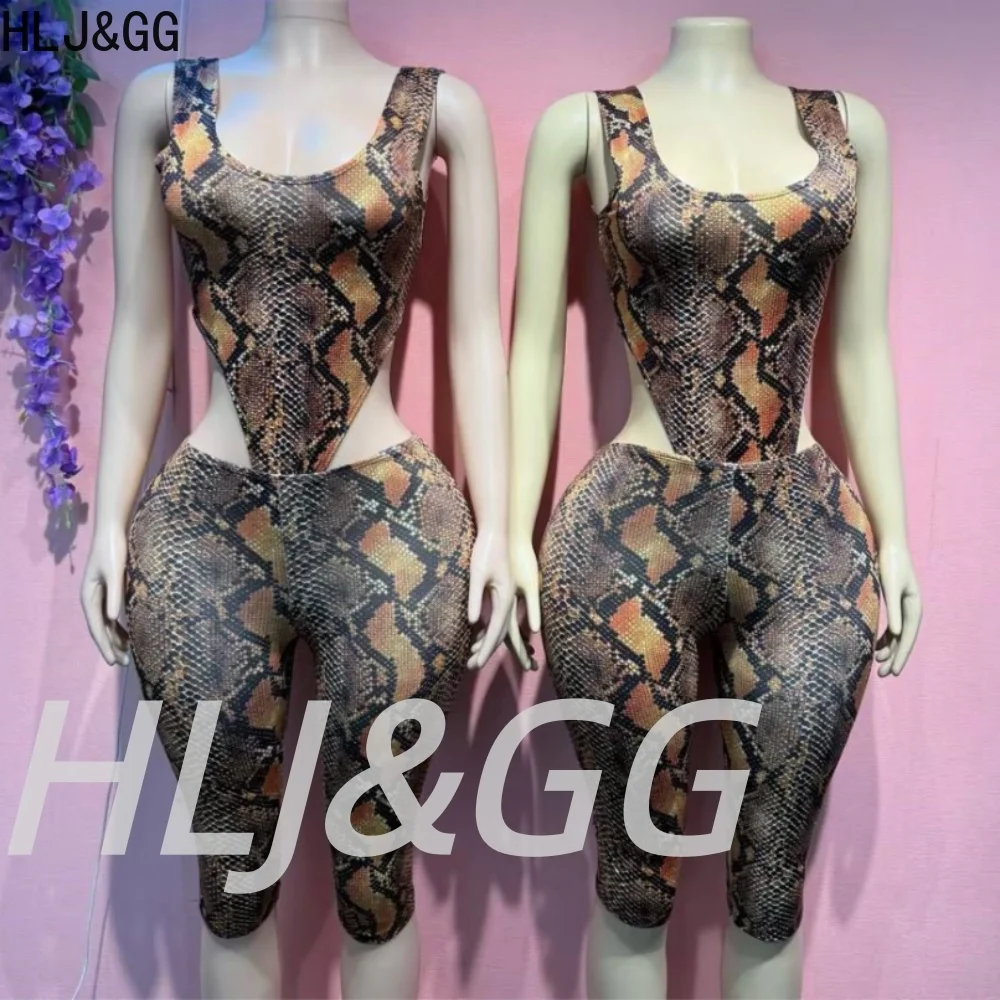 HLJ&GG Sexy Leopard Print Bodycon Bodysuits Two Piece Sets Women O Neck Sleeveless Backless Slim Top + Shorts Outfits Streetwear
HLJ&GG Sexy Leopard Print Bodycon Bodysuits Two Piece Sets Women O Neck Sleeveless Backless Slim Top + Shorts Outfits Streetwear