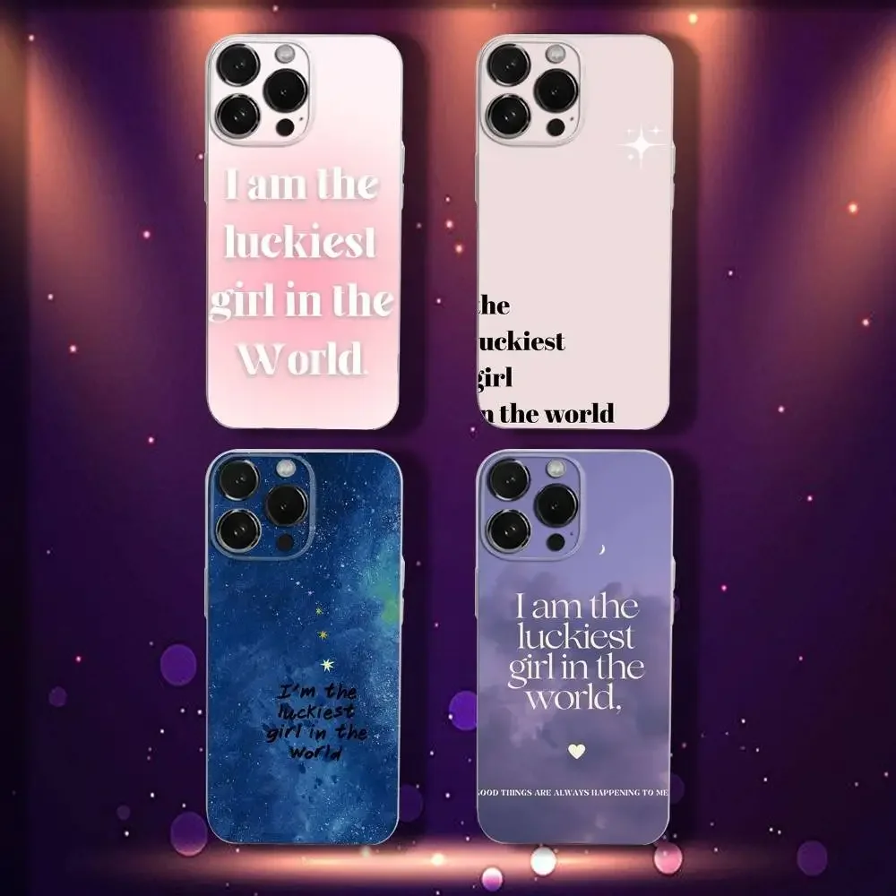 Luckiest girl in the world Phone Case For iPhone 17,16,15,14,13,12,11 Pro,Max,Plus,X,XS,XR,SE4,E Mini Transparent Soft Cover
Luckiest girl in the world Phone Case For iPhone 17,16,15,14,13,12,11 Pro,Max,Plus,X,XS,XR,SE4,E Mini Transparent Soft Cover