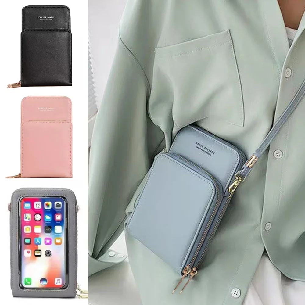Crossbody Mobile Phone Bag Transparent Touch Screen Cell Cover Universal Model Mini Case Shoulder Bags New Women Leather Wallets
Crossbody Mobile Phone Bag Transparent Touch Screen Cell Cover Universal Model Mini Case Shoulder Bags New Women Leather Wallets