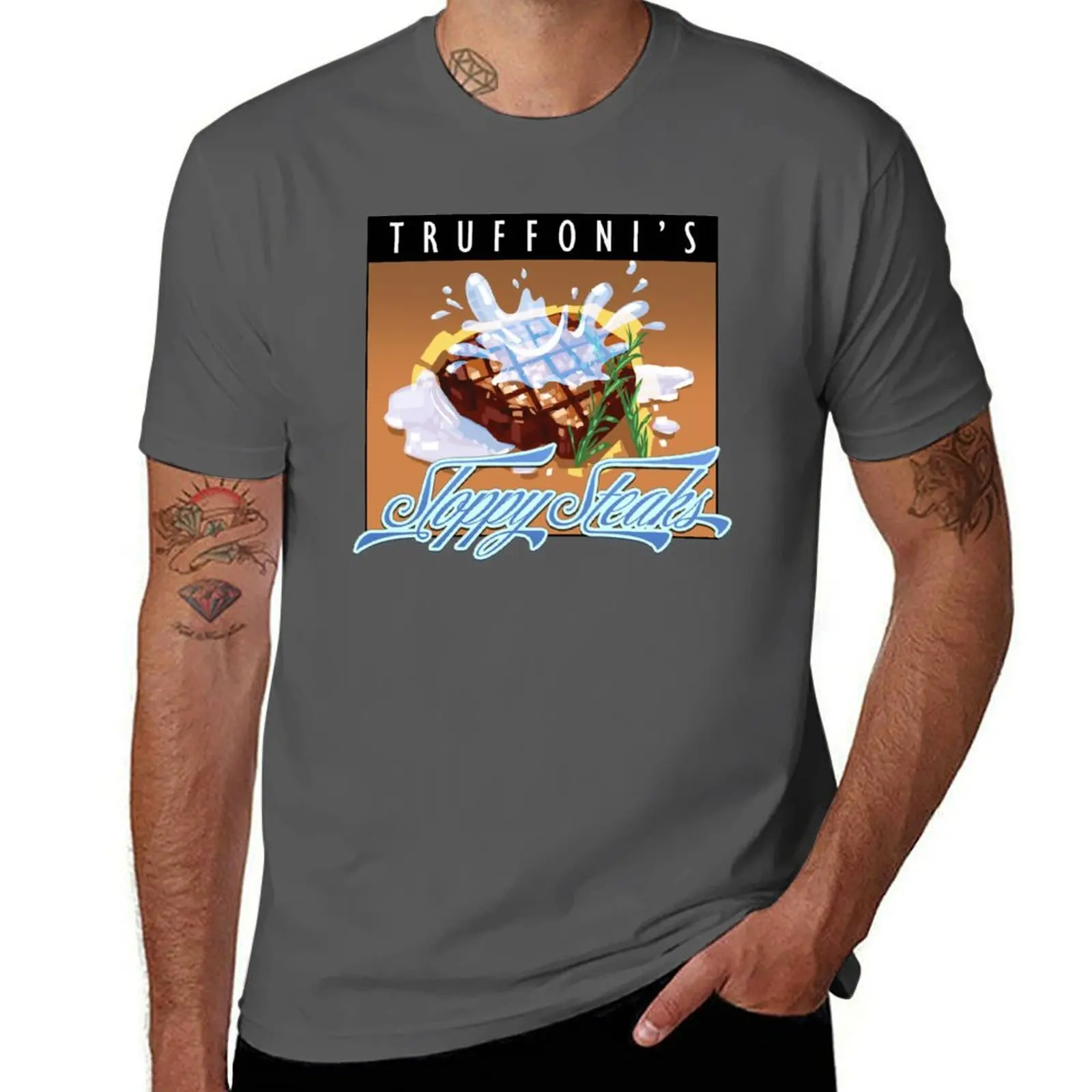 Sloppy Steaks Truffoni's T-Shirt Classic Basic Casual T-Shirt
Sloppy Steaks Truffoni's T-Shirt Classic Basic Casual T-Shirt