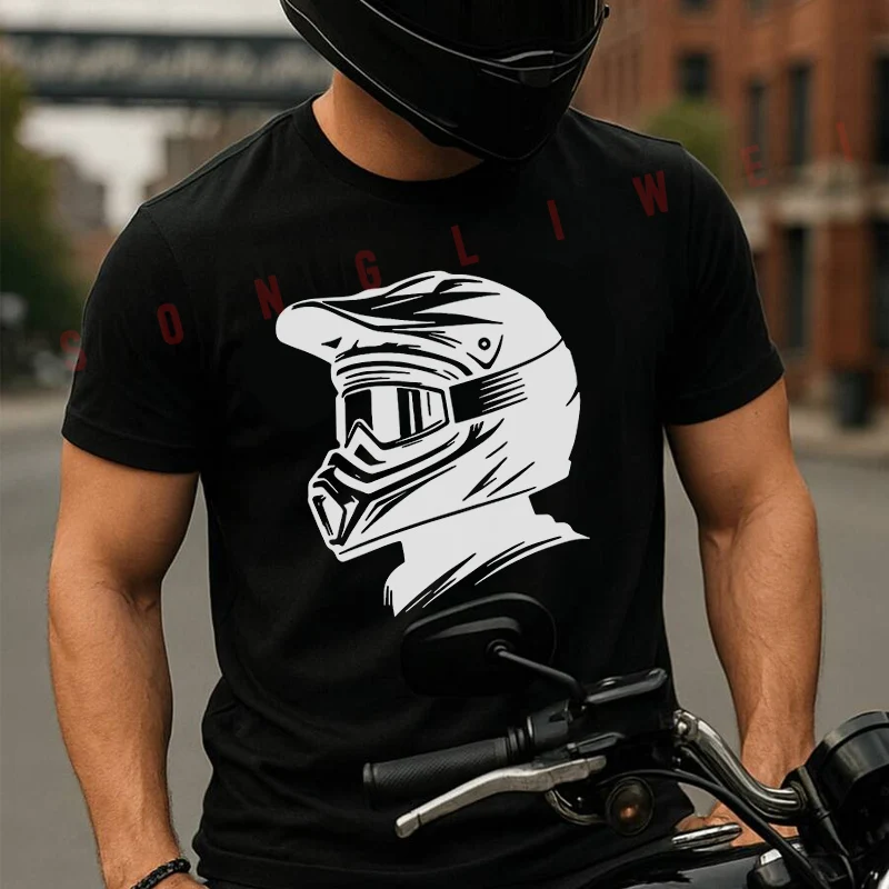 Someone Wearing A Motocross Helmet Men's Cotton T-shirt Summer Short Sleeved Casual Round Neck Unisex Tops
Someone Wearing A Motocross Helmet Men's Cotton T-shirt Summer Short Sleeved Casual Round Neck Unisex Tops