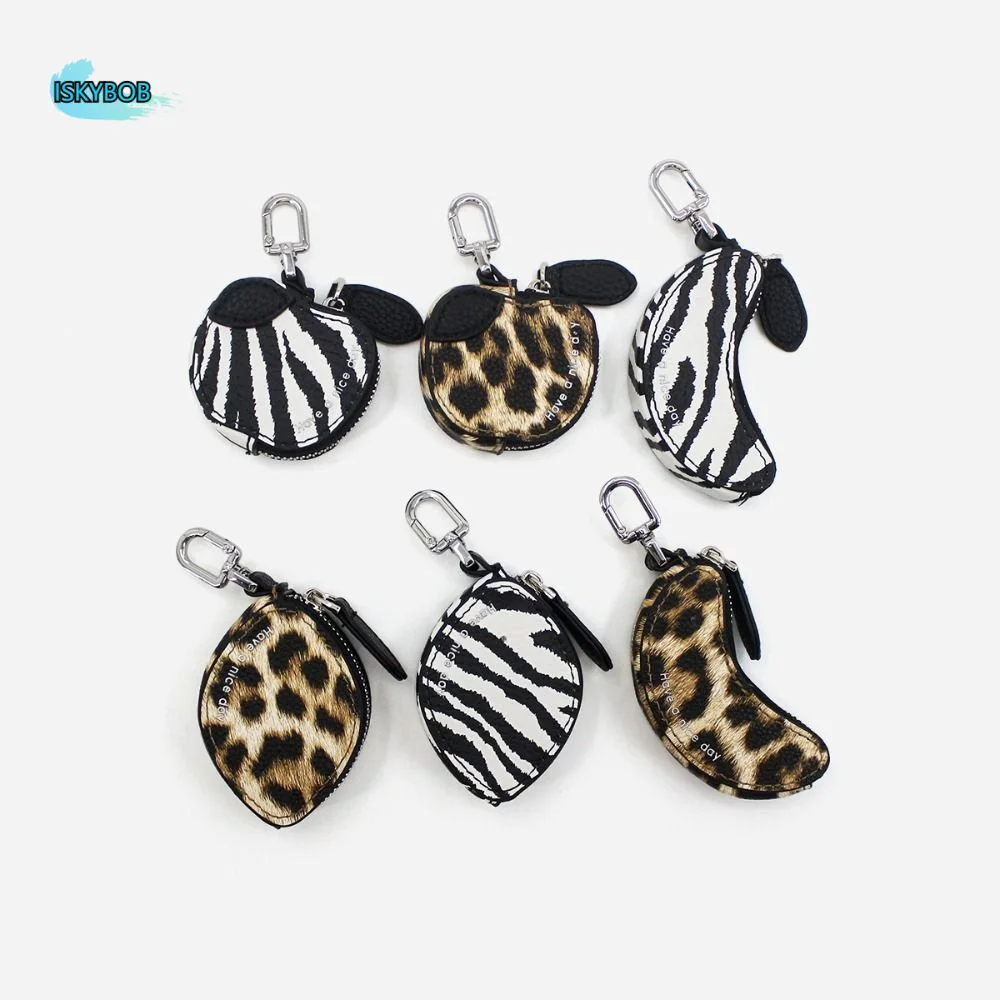 Lemon Fruit Shape Coin Purse Banana Leopard Print PU Leather Pendant Bag Wallet Black and White Stripes Mini Storage Pouch
Lemon Fruit Shape Coin Purse Banana Leopard Print PU Leather Pendant Bag Wallet Black and White Stripes Mini Storage Pouch