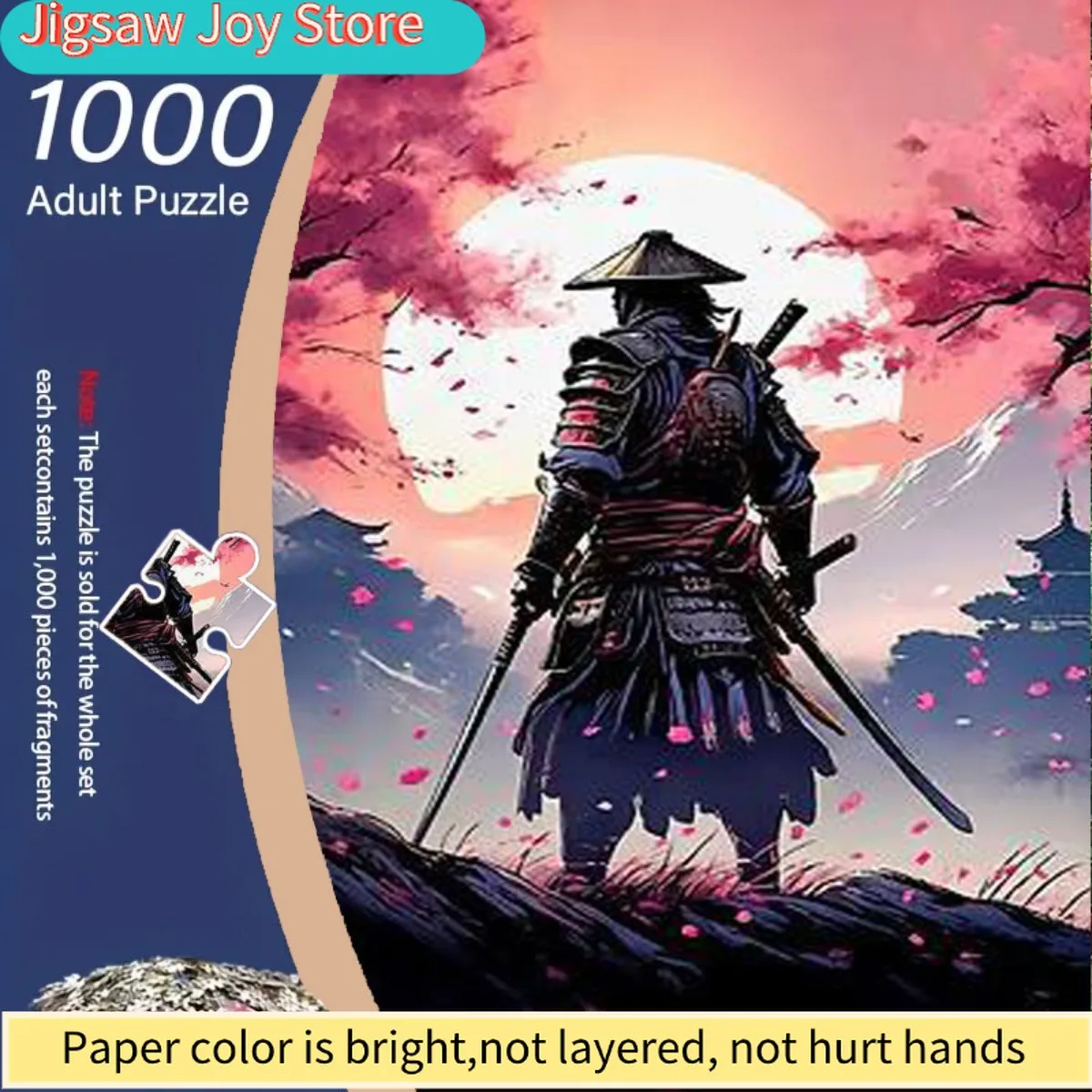 Пазл из 1000 деталей для взрослых с изображением самурая среди цветущих вишневых деревьев и заката, на фоне красного неба. Идеальный f
Пазл из 1000 деталей для взрослых с изображением самурая среди цветущих вишневых деревьев и заката, на фоне красного неба. Идеальный f
