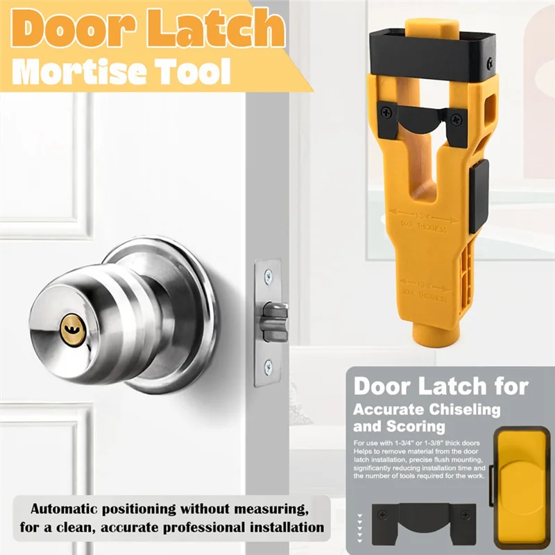 A93E-Door Latch Mortise Tool,Door Latch Installation Kit, Door Latch Tool For Use With 1-3/4In Or 1-3/8In Thick Wooden Door
A93E-Door Latch Mortise Tool,Door Latch Installation Kit, Door Latch Tool For Use With 1-3/4In Or 1-3/8In Thick Wooden Door