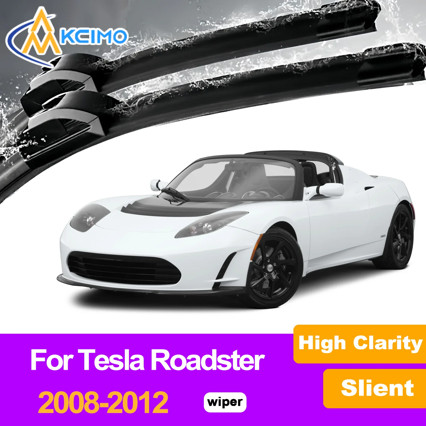 Silent Black Front Wiper Blades Set for Tesla Tesla Roadster 2008–2012 2009 Auto Windscreen Windshield Window Wiper Accessories
Silent Black Front Wiper Blades Set for Tesla Tesla Roadster 2008–2012 2009 Auto Windscreen Windshield Window Wiper Accessories