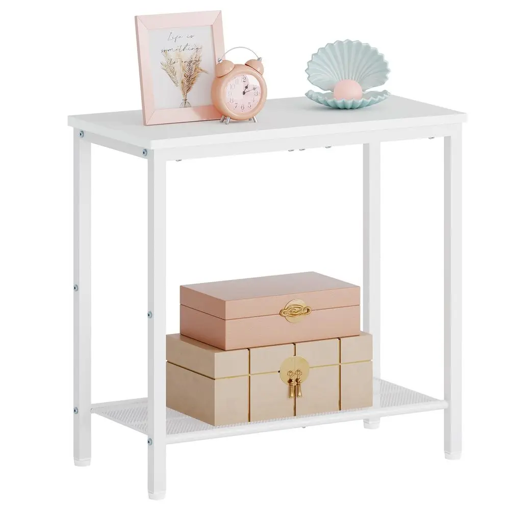 2 Tier End Table, Sofa Side Table, Narrow Side Table with Storage, Slim Nightstand for Small Spaces, Metal Frame, for Living Ro
2 Tier End Table, Sofa Side Table, Narrow Side Table with Storage, Slim Nightstand for Small Spaces, Metal Frame, for Living Ro