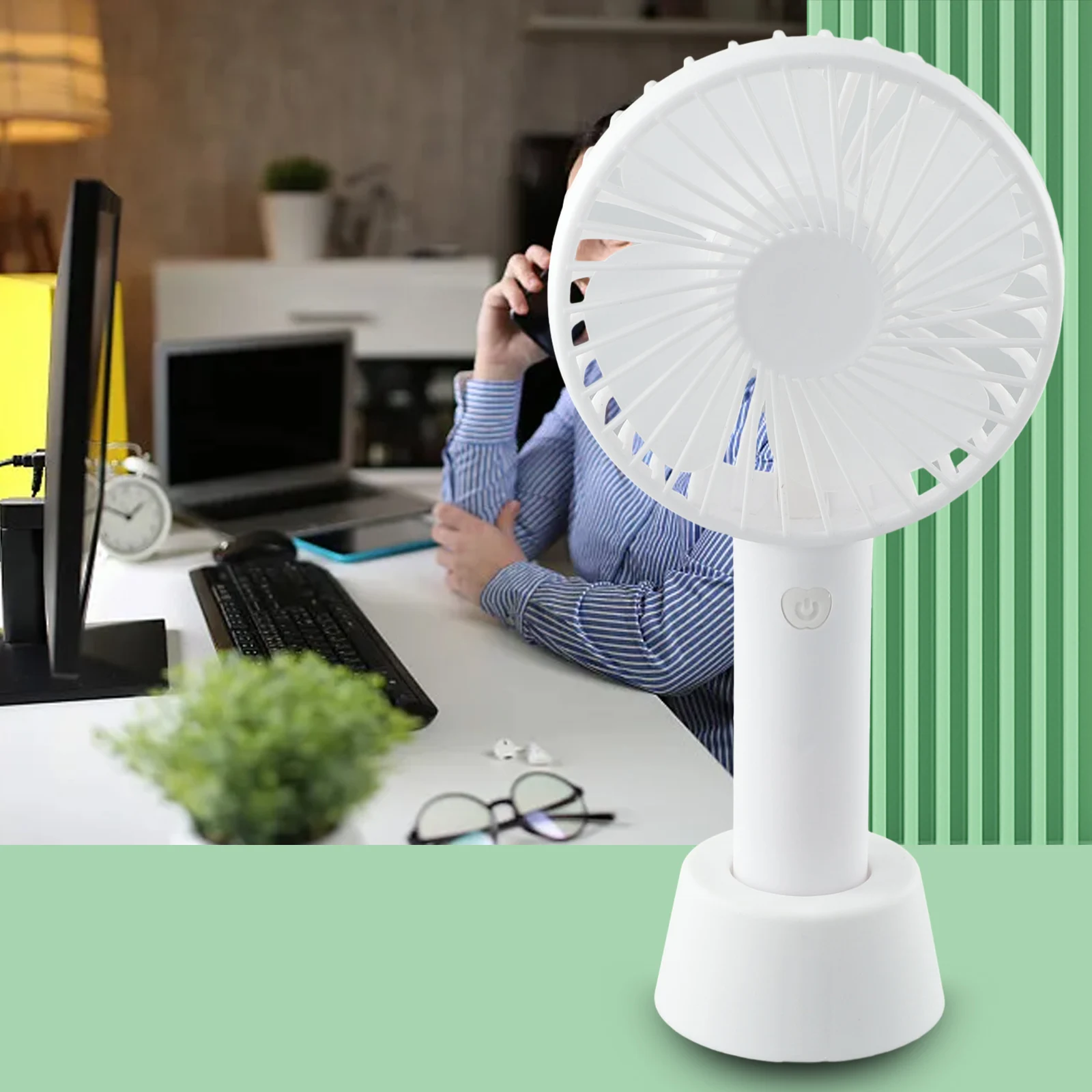 USB Handheld Fan 10.6x21x11.2cm 3 Wind Modes Adjustable Wind Speed Home Plastic White/Pink/Green/Blue Brand New
USB Handheld Fan 10.6x21x11.2cm 3 Wind Modes Adjustable Wind Speed Home Plastic White/Pink/Green/Blue Brand New