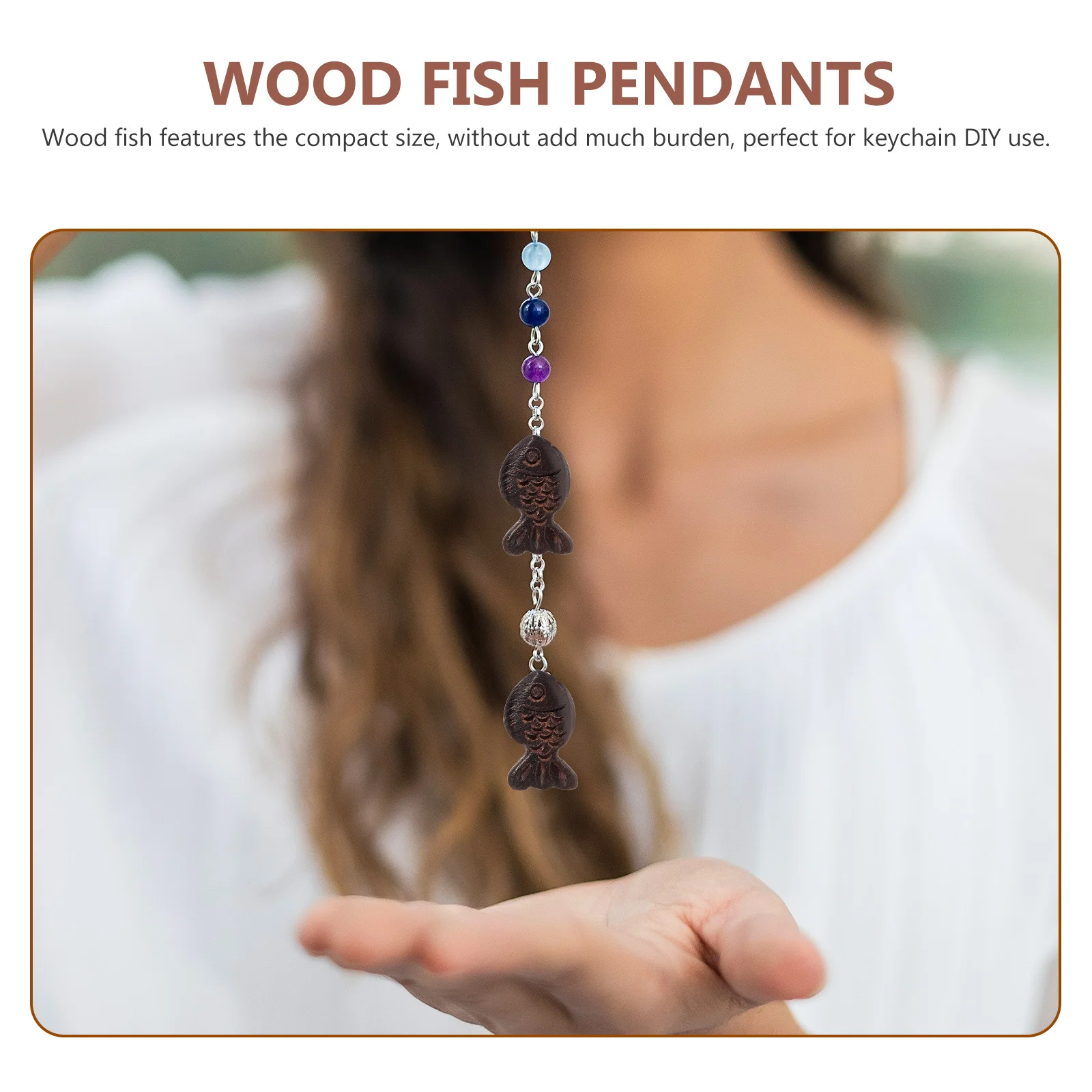 2pcs Wooden Fish Pendants Good Wood Material Durable Retro Diy Keychain Bag Hanging Ornament Craft Decorative Charm Vintage
2pcs Wooden Fish Pendants Good Wood Material Durable Retro Diy Keychain Bag Hanging Ornament Craft Decorative Charm Vintage