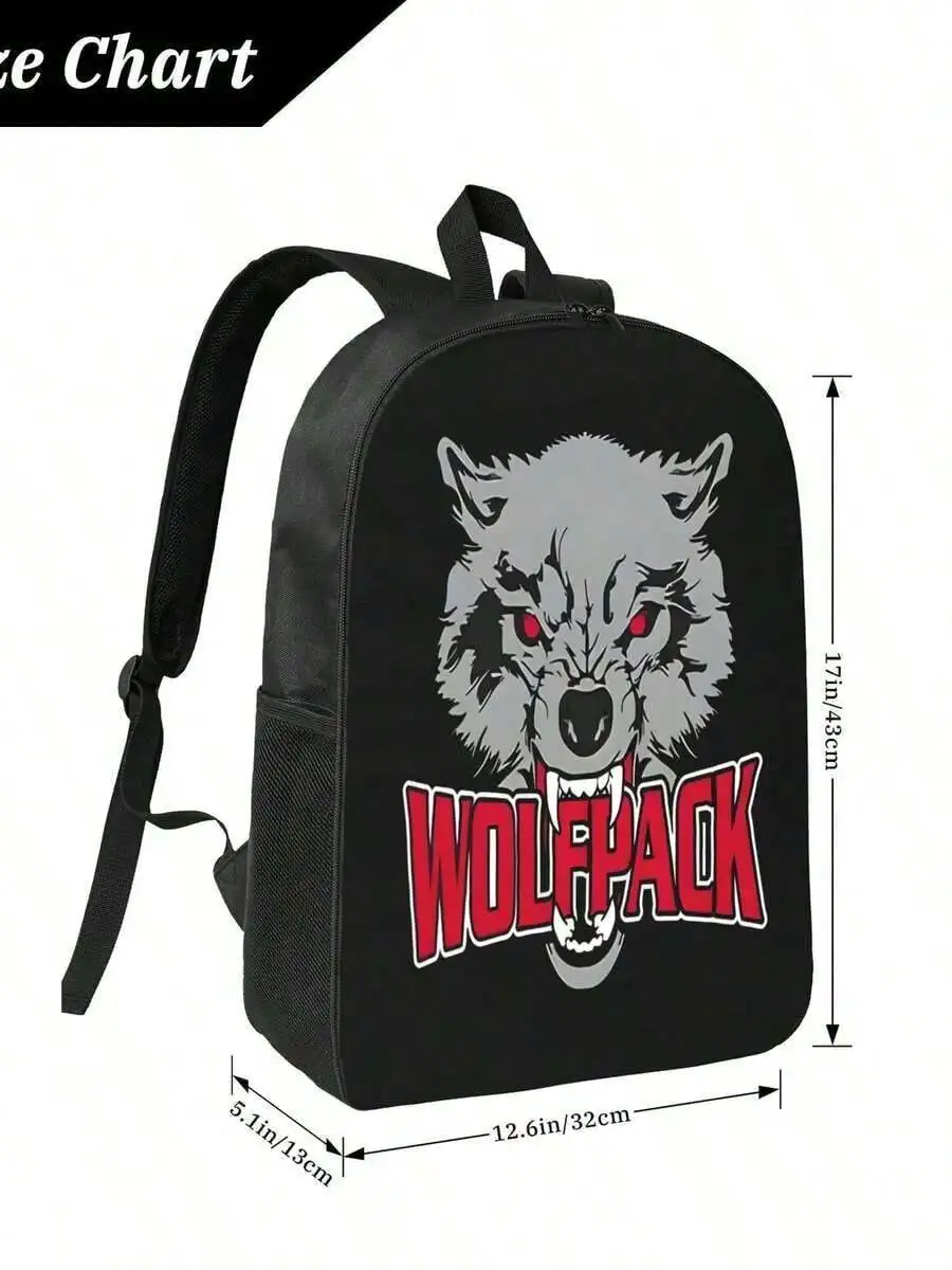 Wolfpack Graphic Heavy Duty Backpack For Books And Tech Gear
Wolfpack Graphic Heavy Duty Backpack For Books And Tech Gear