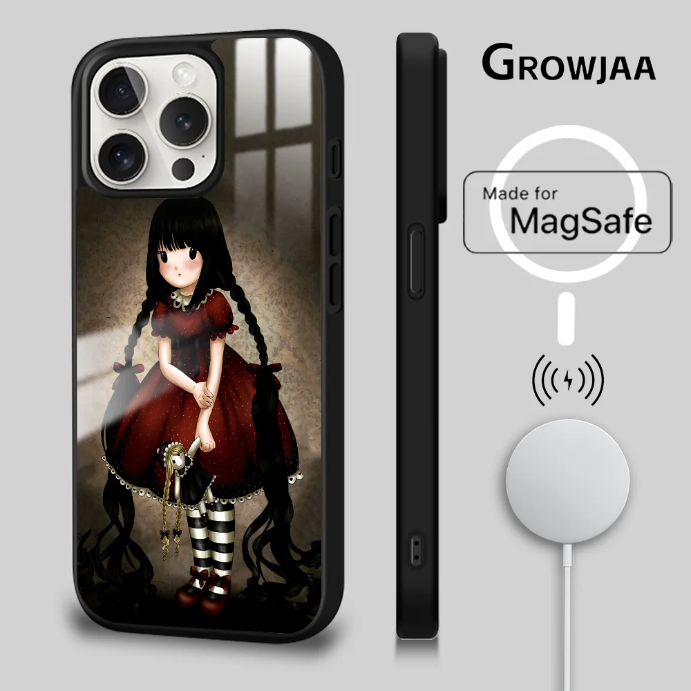 Cute S_SanToro girl G_Gorjuss Phone Case For iPhone 16 15 14 13 12 11 Pro Max Plus Mini Magsafe Mirror Wireless Magnetic Cover
Cute S_SanToro girl G_Gorjuss Phone Case For iPhone 16 15 14 13 12 11 Pro Max Plus Mini Magsafe Mirror Wireless Magnetic Cover