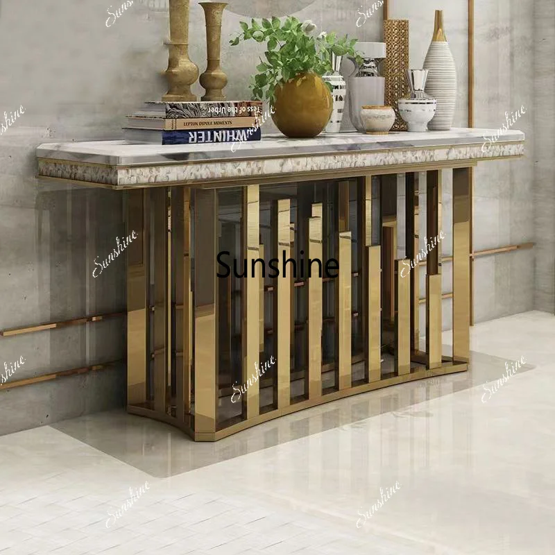 Modern Luxury Gold Leg Stainless Steel for Console Table White Marble Console Table for Living Room Lobby
Modern Luxury Gold Leg Stainless Steel for Console Table White Marble Console Table for Living Room Lobby
