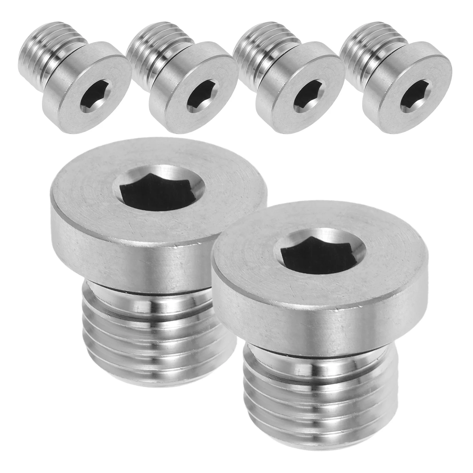 6pcs Stainless Steel Flange Hexagonal Pipe Thread Seal Anti-Leakage Hydraulic Oil Pump Sealing Socket Industrial Plug Cap Pipe
6pcs Stainless Steel Flange Hexagonal Pipe Thread Seal Anti-Leakage Hydraulic Oil Pump Sealing Socket Industrial Plug Cap Pipe
