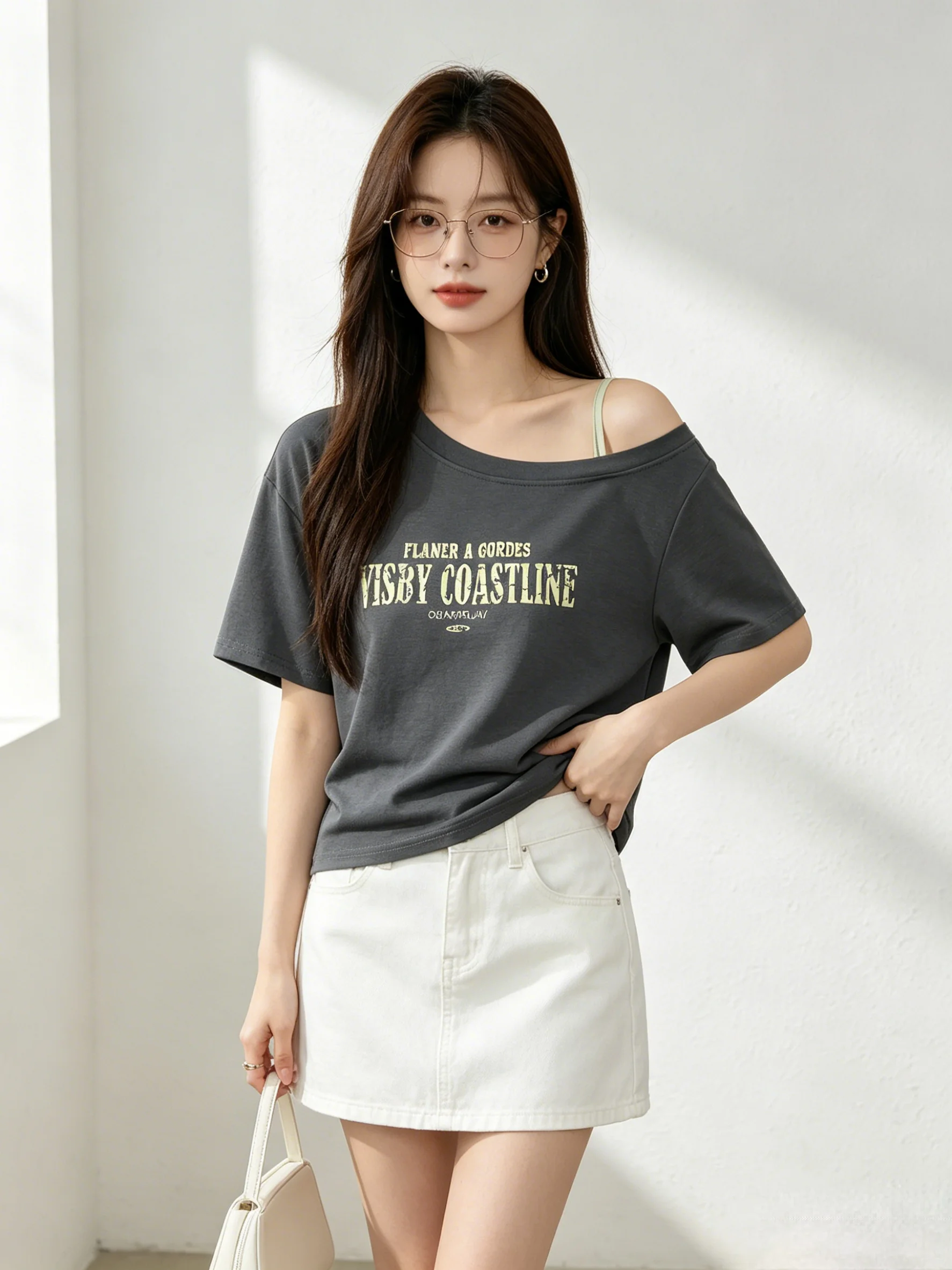 Korean Style Skin-Friendly Short-Sleeve T-Shirt Casual Loose Slimming Versatile Print Top for Young Women Summer Fashion
Korean Style Skin-Friendly Short-Sleeve T-Shirt Casual Loose Slimming Versatile Print Top for Young Women Summer Fashion