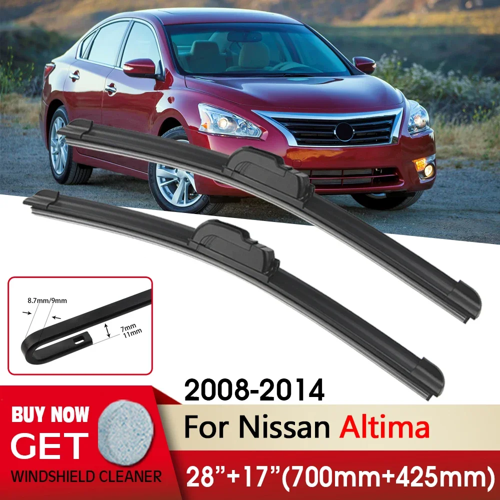 Car Wiper RHD & LHD Front Wiper Blades 28"+17" For Nissan Altima 2008-2014 Fit U Hook Arm Windscreen Wipers Auto Accessories
Car Wiper RHD & LHD Front Wiper Blades 28"+17" For Nissan Altima 2008-2014 Fit U Hook Arm Windscreen Wipers Auto Accessories