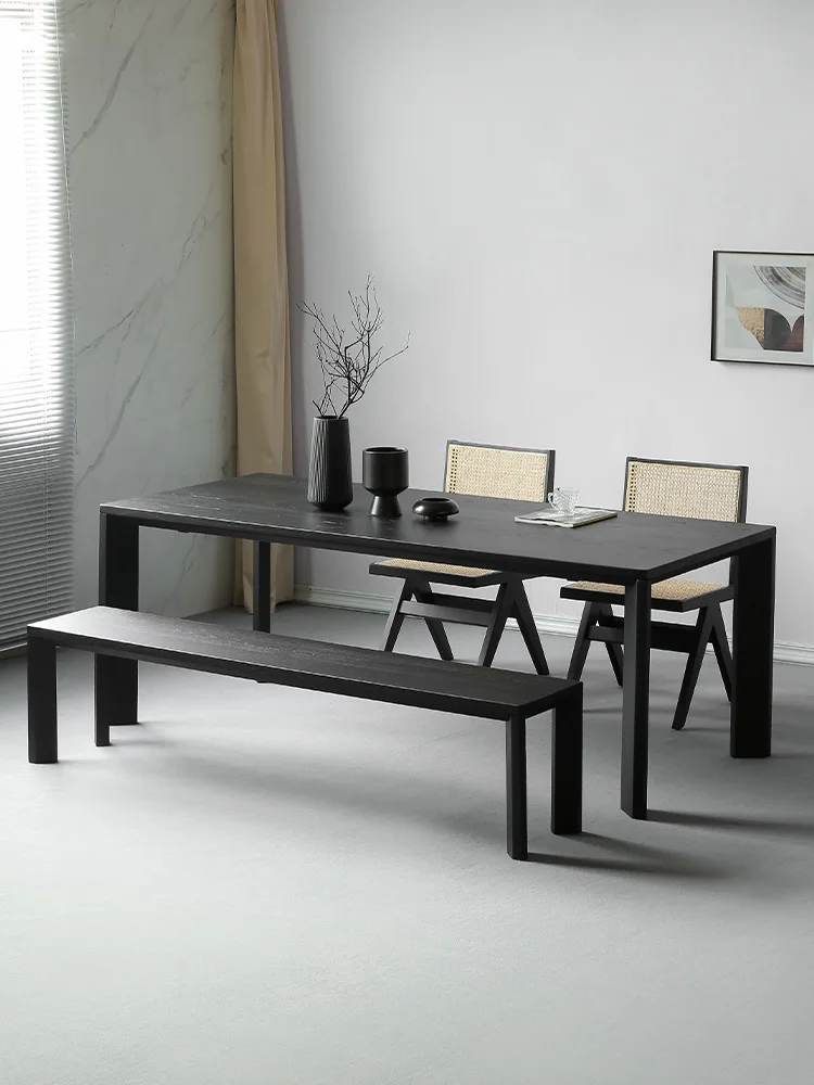 Wabi Sansan minimalist solid wood dining table charcoal black Italian strip table living room desk conference table designer des
Wabi Sansan minimalist solid wood dining table charcoal black Italian strip table living room desk conference table designer des