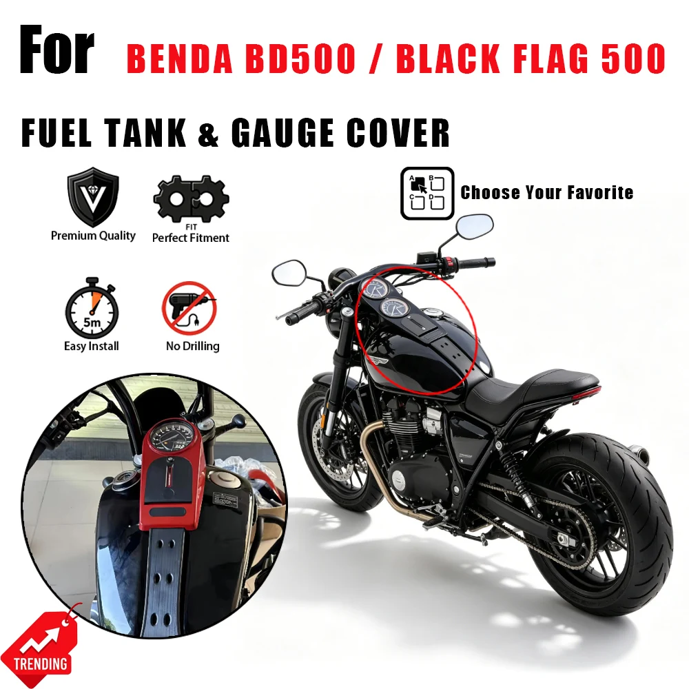 For Benda BD500 Black Flag 500 Motorcycle Fuel Tank Cover Gas Tank Cap Fat Boy Style Instrument Housing Gauge Bezel Modified
For Benda BD500 Black Flag 500 Motorcycle Fuel Tank Cover Gas Tank Cap Fat Boy Style Instrument Housing Gauge Bezel Modified