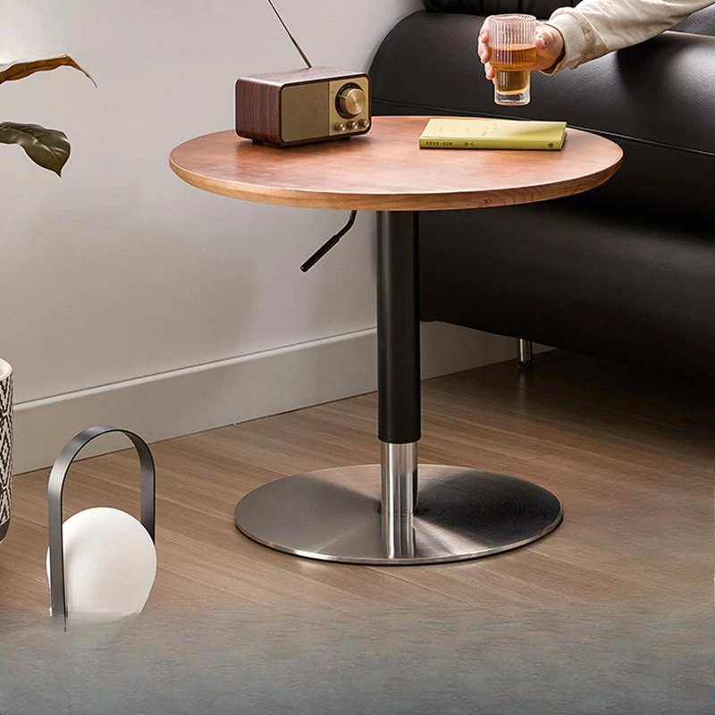 Lifting movable living room small household round dual-purpose balcony tea table
Lifting movable living room small household round dual-purpose balcony tea table