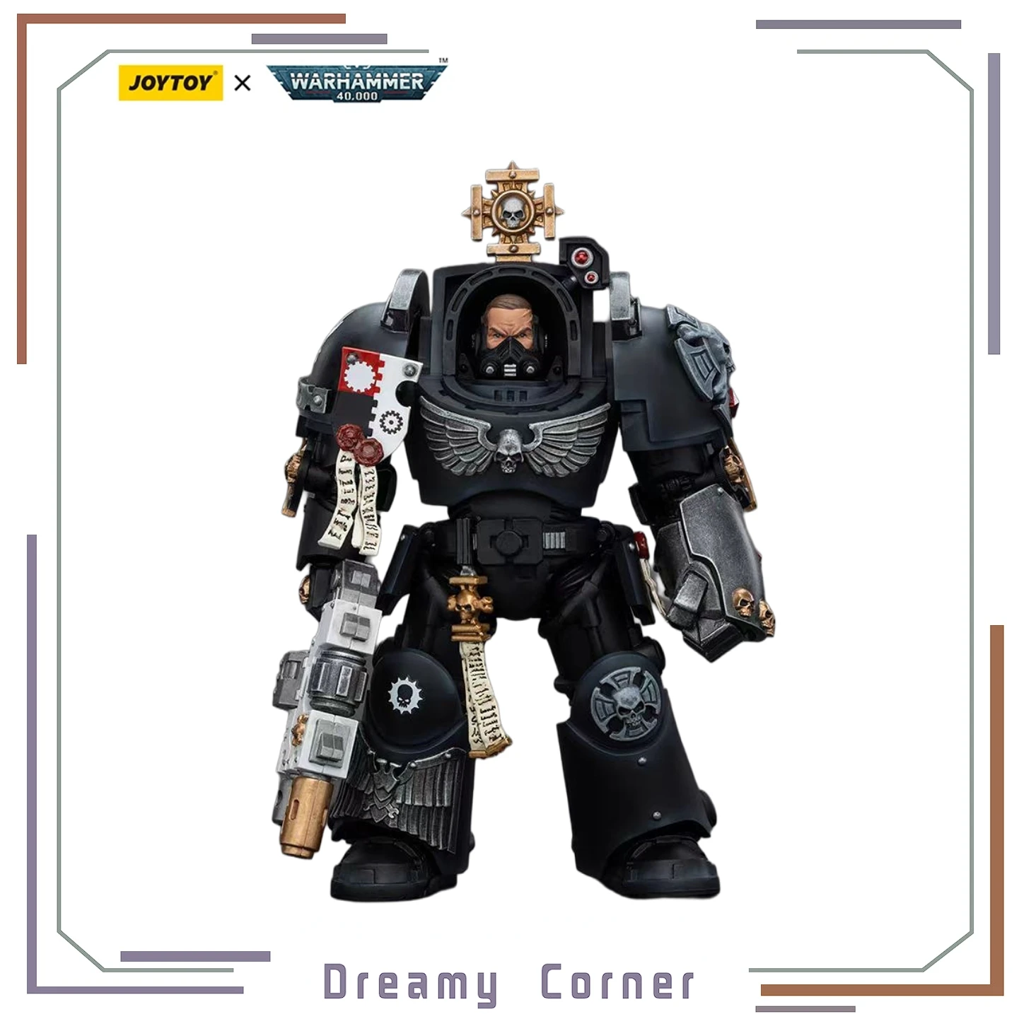 【В наличии】Фигурка JOYTOY Warhammer 40K: Капитан Лорд-Терминатор в доспехах Iron Hands, масштаб 1/18, модель-игрушка
【В наличии】Фигурка JOYTOY Warhammer 40K: Капитан Лорд-Терминатор в доспехах Iron Hands, масштаб 1/18, модель-игрушка