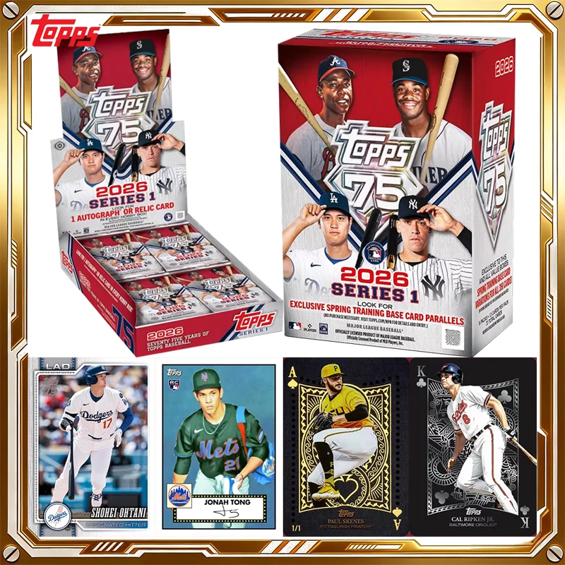 Коллекционные карточки бейсбола TOPPS Series 1 2026: Загадочная коробка для хобби/предметов коллекционирования, аниме-карточки, игра, подарки на день рождения и праздники для детей
Коллекционные карточки бейсбола TOPPS Series 1 2026: Загадочная коробка для хобби/предметов коллекционирования, аниме-карточки, игра, подарки на день рождения и праздники для детей