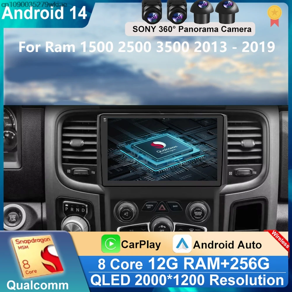 Andoird 14 Car Radio For Dodge Ram 1500 2500 3500 2013 - 2019 Video Player DSP Multimedia BT Navigation Wireless Carplay Auto
Andoird 14 Car Radio For Dodge Ram 1500 2500 3500 2013 - 2019 Video Player DSP Multimedia BT Navigation Wireless Carplay Auto