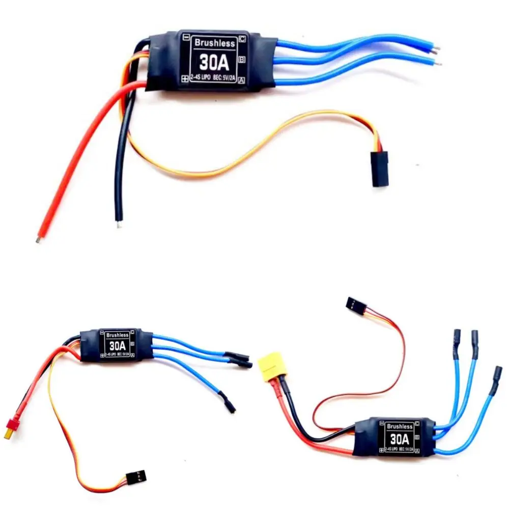 30A 40A Бесщеточный ESC 2-4S 3,5 мм Электронный регулятор скорости с банановой головкой Простота использования T Plug Детали радиоуправляемого самолета для вертолета RC FPV
30A 40A Бесщеточный ESC 2-4S 3,5 мм Электронный регулятор скорости с банановой головкой Простота использования T Plug Детали радиоуправляемого самолета для вертолета RC FPV
