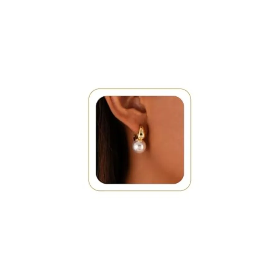 Quality Assurance Pearl Earrings for Women, Dainty 14K Gold Plated/Silver Plated Drop Quality Handpicked AAA+ Freshwater Cultur
Quality Assurance Pearl Earrings for Women, Dainty 14K Gold Plated/Silver Plated Drop Quality Handpicked AAA+ Freshwater Cultur