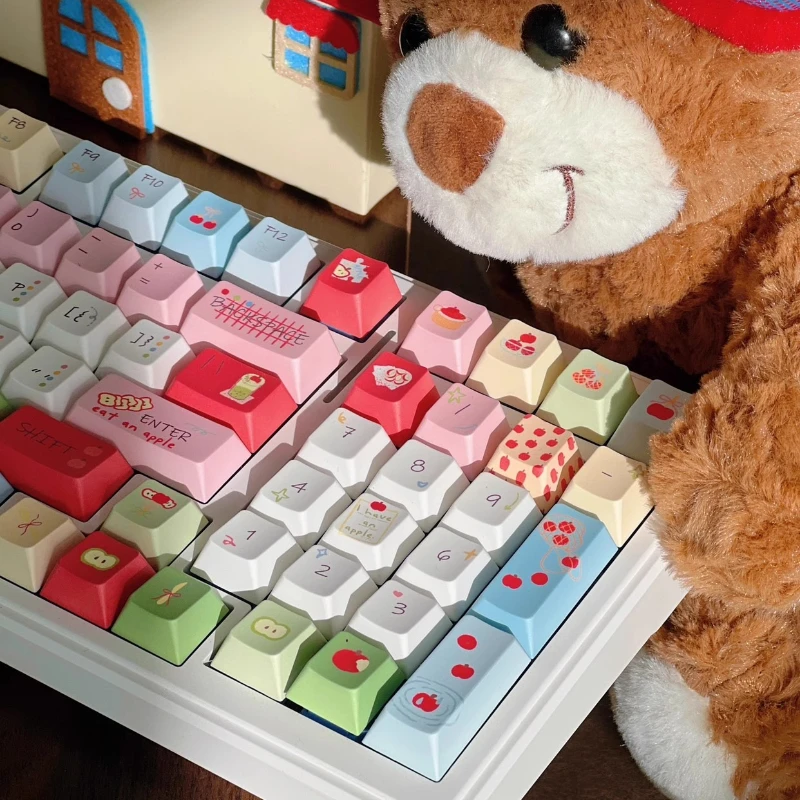 MiFuny Cute Red Fruit Theme Keycap Kawaii Cartoon PBT Keycaps Cherry Profile Key Caps for Custom Mechanical Keyboard Kawaii Gift
MiFuny Cute Red Fruit Theme Keycap Kawaii Cartoon PBT Keycaps Cherry Profile Key Caps for Custom Mechanical Keyboard Kawaii Gift