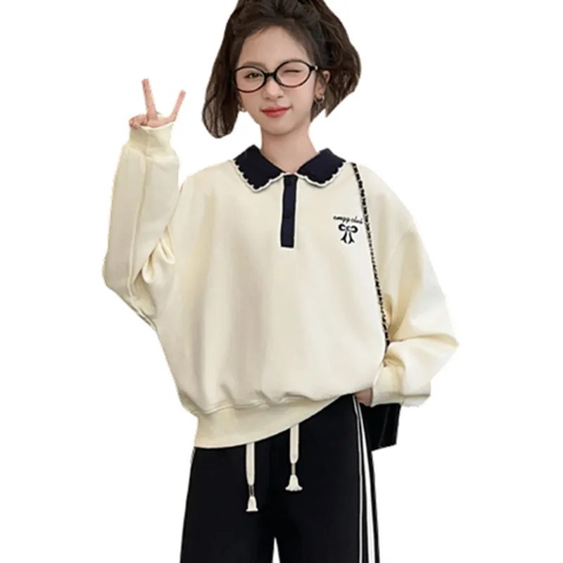Autumn Kids Clothes Girls Long Sleeve Sweatshirt Fashion Children Outerwear Spring Cotton Korean Kids Polo Collar Tops 5 To 14 Y
Autumn Kids Clothes Girls Long Sleeve Sweatshirt Fashion Children Outerwear Spring Cotton Korean Kids Polo Collar Tops 5 To 14 Y