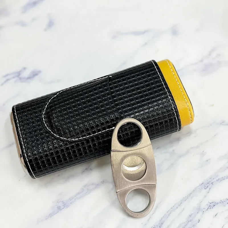 Портативный прочный кожаный чехол-держатель, 3 чехла для сигар, трубка, дорожный хьюмидор из черного кедра с резаком для сигар 97
Портативный прочный кожаный чехол-держатель, 3 чехла для сигар, трубка, дорожный хьюмидор из черного кедра с резаком для сигар 97