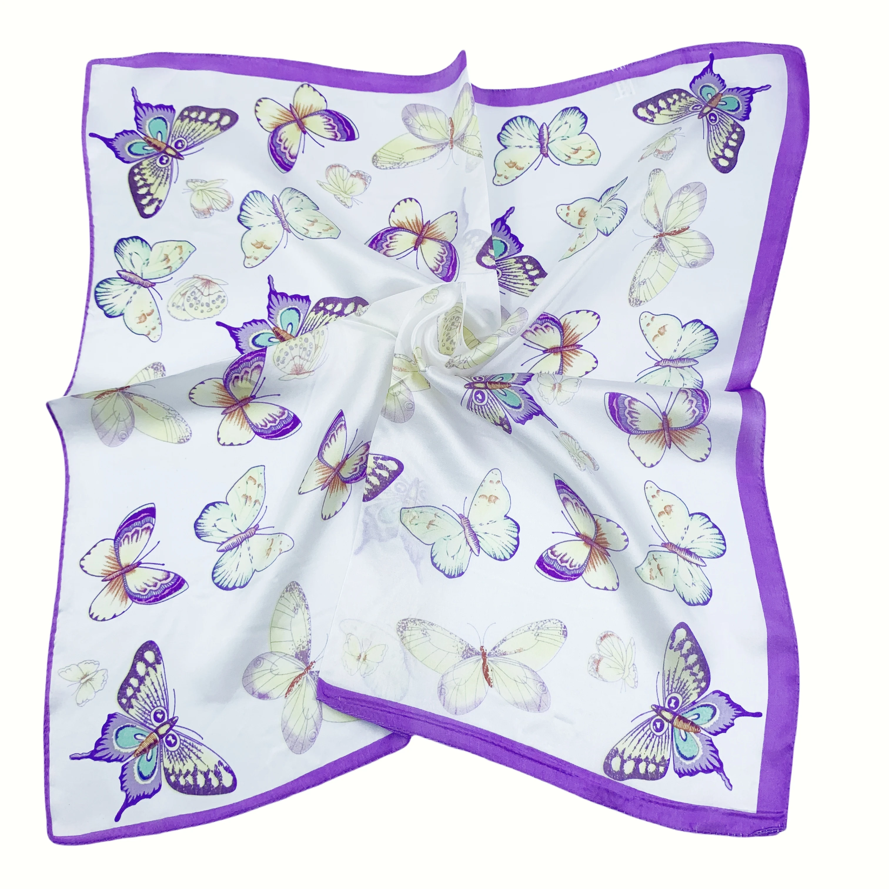 100% silk scarf Luxury Brand 50Cm*50Cm butterfly spring design scarf Christmas gift
100% silk scarf Luxury Brand 50Cm*50Cm butterfly spring design scarf Christmas gift