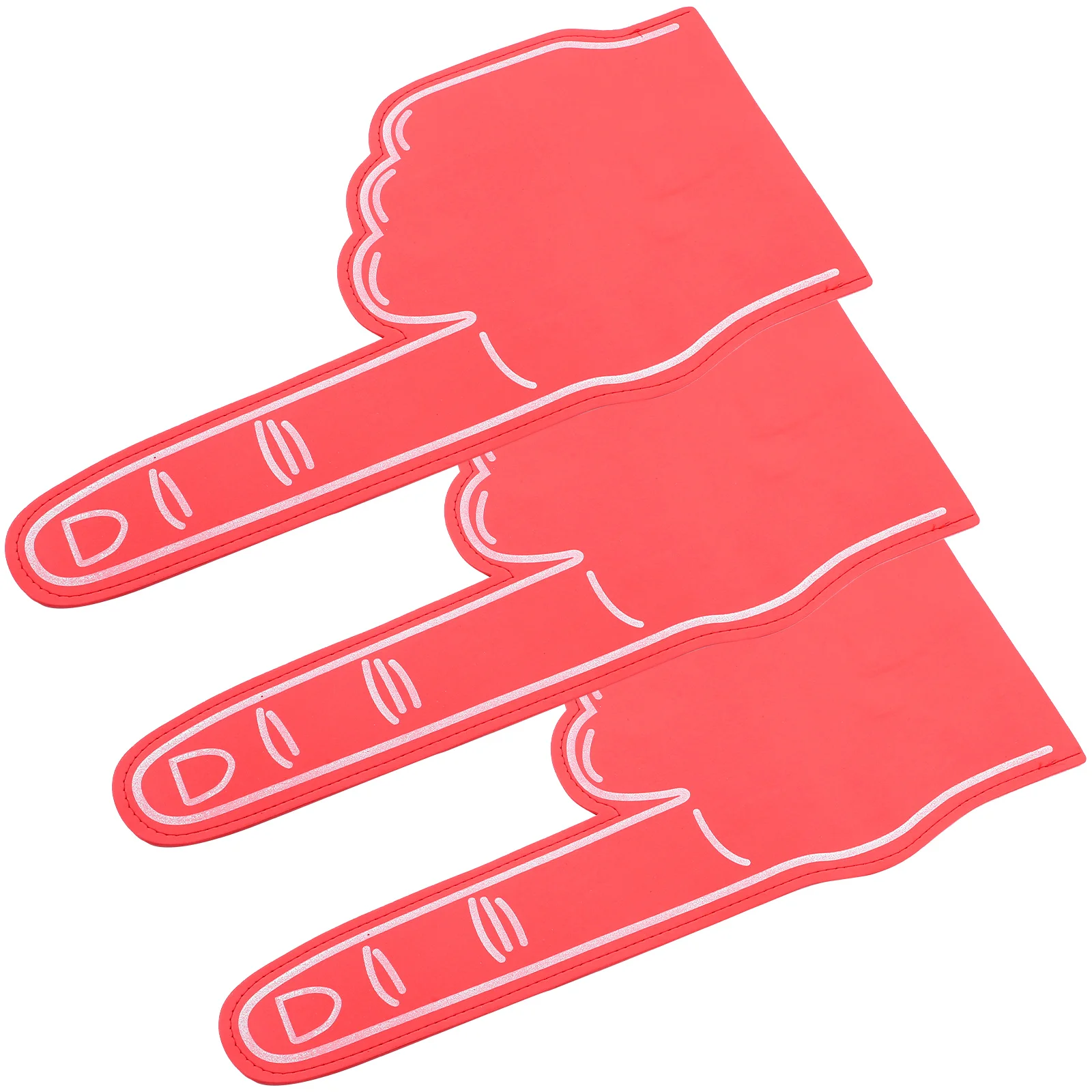 3 Pcs Red Foam Finger Cots Soft Cheerleading Hands Sports Accessories Party Noisemakers Foams Fingers Lightweight Fun Soccer
3 Pcs Red Foam Finger Cots Soft Cheerleading Hands Sports Accessories Party Noisemakers Foams Fingers Lightweight Fun Soccer