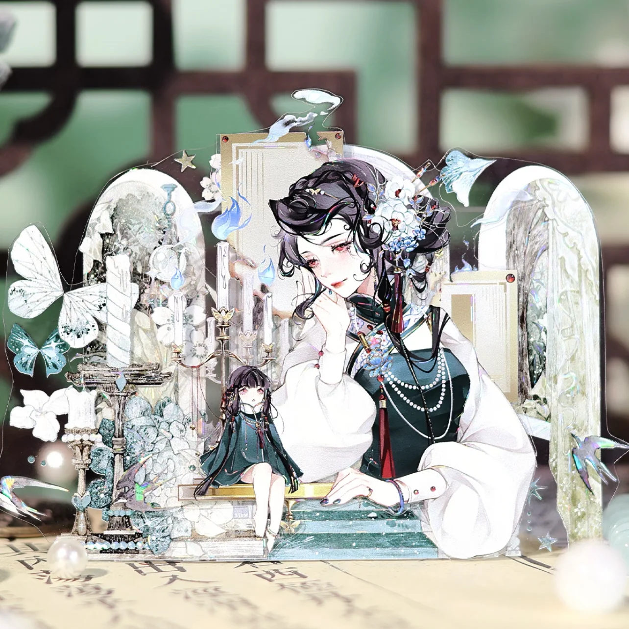 Hanging silk into the play peshiny ancient Chinese style girls glacier journal collage tape material sub-packaging washi pet tap
Hanging silk into the play peshiny ancient Chinese style girls glacier journal collage tape material sub-packaging washi pet tap
