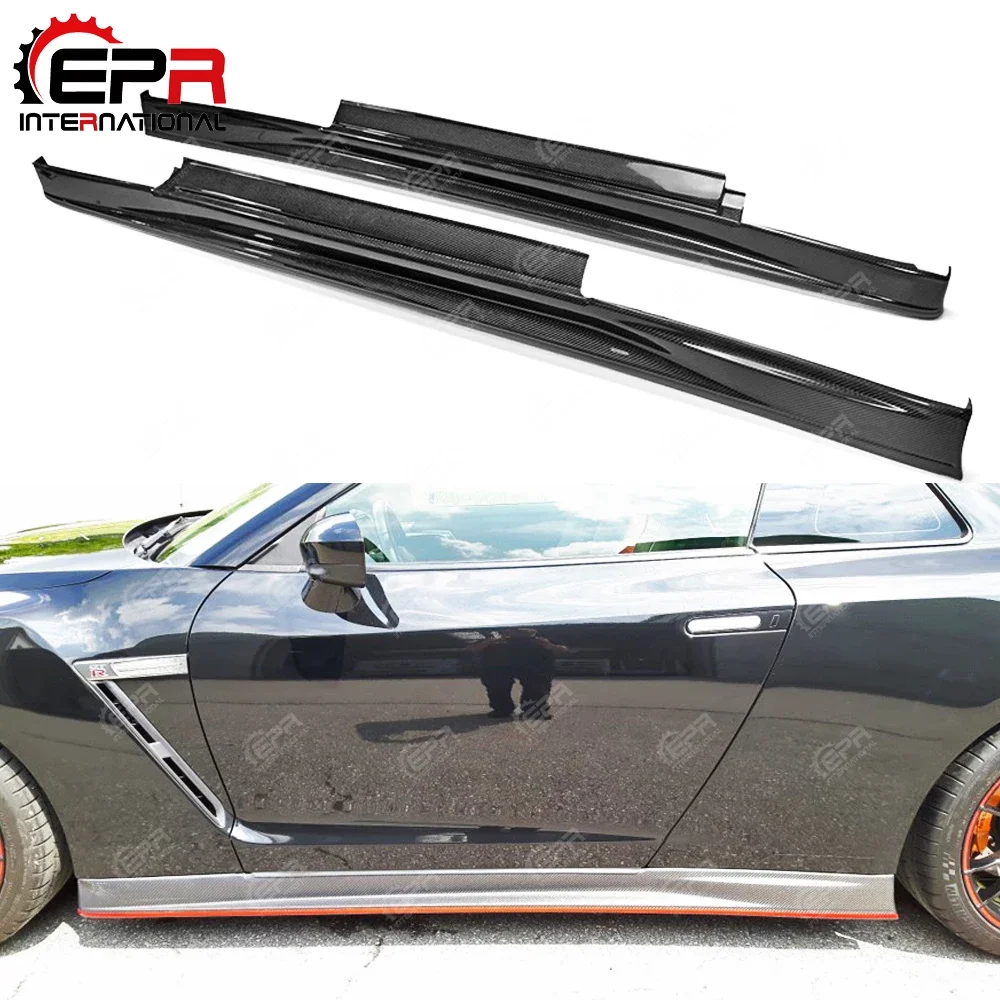 For Nissan GTR R35 2012 On Nismo Style Carbon Fiber Side Skirt Glossy Finish Door Step Cover Tuning Extension Trim Body Kit Part
For Nissan GTR R35 2012 On Nismo Style Carbon Fiber Side Skirt Glossy Finish Door Step Cover Tuning Extension Trim Body Kit Part