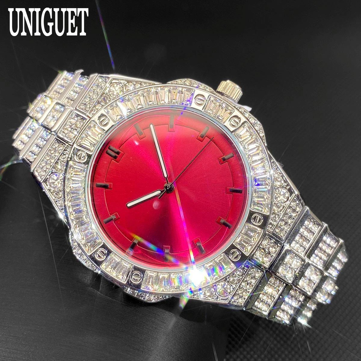 Мужские часы UNIGUET Square Diamond, роскошные модные водонепроницаемые часы, мужские часы в стиле хип-хоп, украшенные стразами, наручные часы, новинка 2026 года
Мужские часы UNIGUET Square Diamond, роскошные модные водонепроницаемые часы, мужские часы в стиле хип-хоп, украшенные стразами, наручные часы, новинка 2026 года