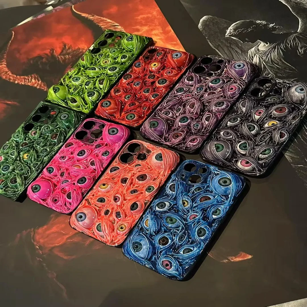 Horror 3D Colored Pupil Human Eye Gothic Phone Case Suitable for 16 15 14 12 Mini 11 SE 8 Plus X XR XS iPhone Phone Case
Horror 3D Colored Pupil Human Eye Gothic Phone Case Suitable for 16 15 14 12 Mini 11 SE 8 Plus X XR XS iPhone Phone Case
