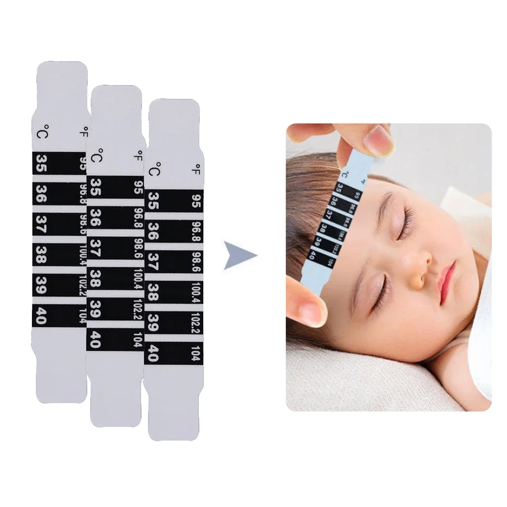 10pcs Baby Thermometer Reusable Infant Child Flexible Toddler Forehead Care Health Temperature Monitors Scan Fever Strip
10pcs Baby Thermometer Reusable Infant Child Flexible Toddler Forehead Care Health Temperature Monitors Scan Fever Strip