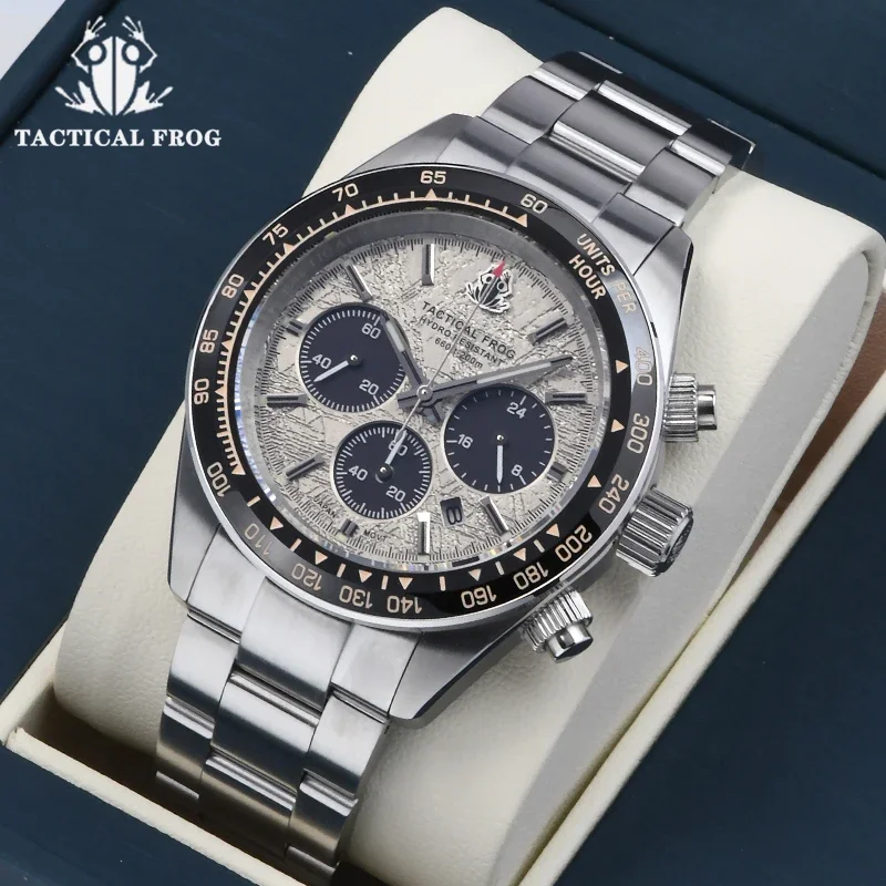 Tactical Frog Men's Business Diving Watch VS75B Quartz Chronograph 316L Steel Sapphire 200M Waterproof C3 Luminous Men's Watches
Tactical Frog Men's Business Diving Watch VS75B Quartz Chronograph 316L Steel Sapphire 200M Waterproof C3 Luminous Men's Watches
