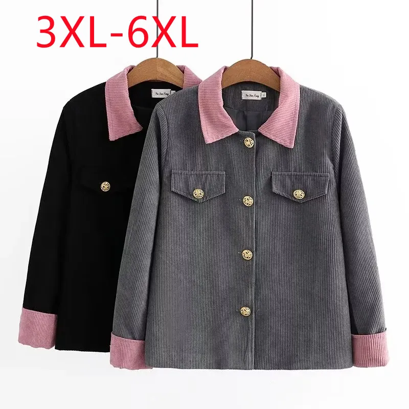 New 2023 Ladies Spring Autumn Plus Size Tops For Women Large Size Long Sleeve O-neck Grey Coat 3XL 4XL 5XL 6XL
New 2023 Ladies Spring Autumn Plus Size Tops For Women Large Size Long Sleeve O-neck Grey Coat 3XL 4XL 5XL 6XL