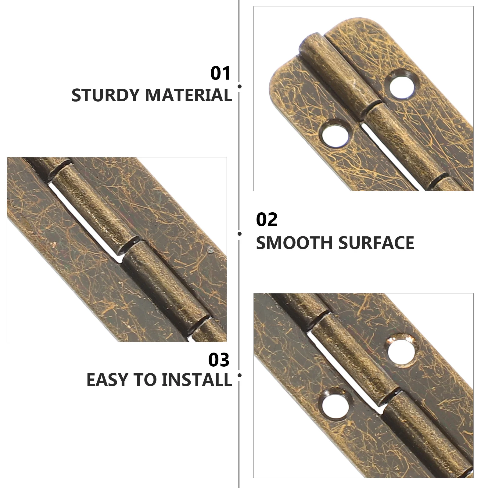 6Pcs Safe to Use Metal Hinges for Wooden Cases Jewelry Box Hinges No Acute Edges Smooth Piano Hinge Jewelry Case Hinge
6Pcs Safe to Use Metal Hinges for Wooden Cases Jewelry Box Hinges No Acute Edges Smooth Piano Hinge Jewelry Case Hinge