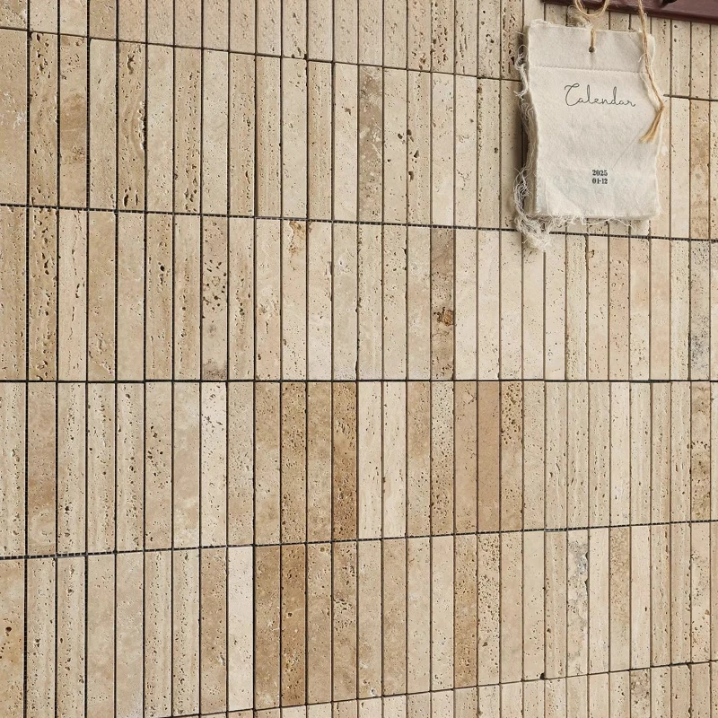 Natural travertine strip mosaic antique bathroom clothing store catering bar lime stone background wall brick
Natural travertine strip mosaic antique bathroom clothing store catering bar lime stone background wall brick