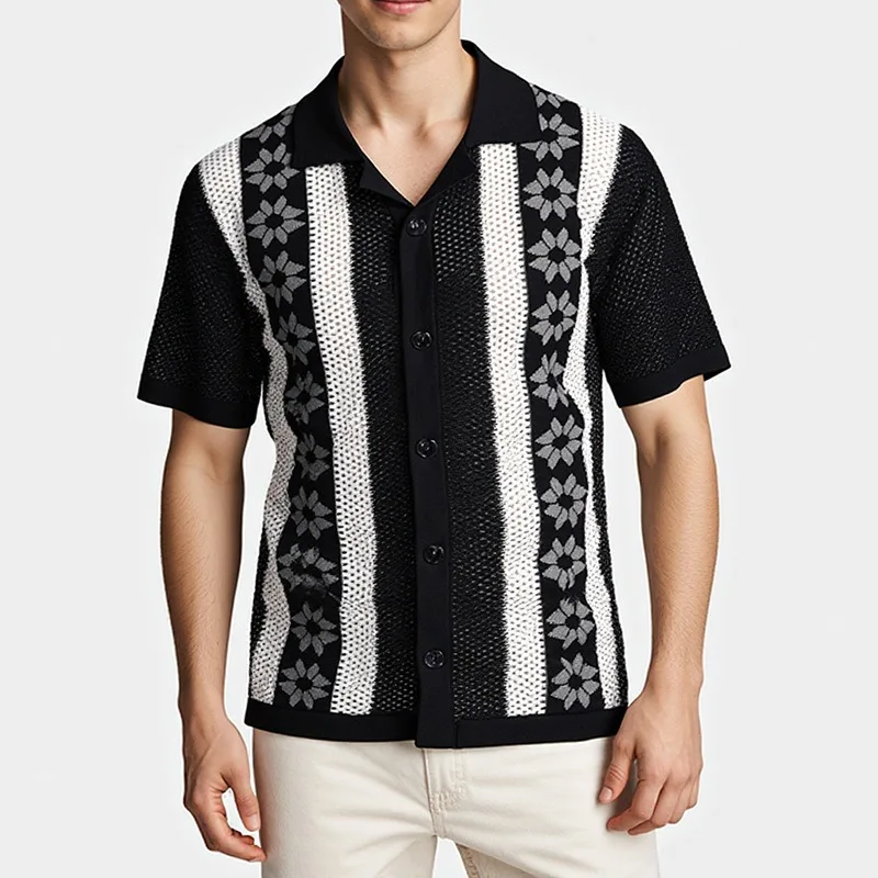 KEXU 3D New Breathable Hollow Men's Short Sleeved Sweater Polo Summer Solid Color Knitted PO Cardigan Men
KEXU 3D New Breathable Hollow Men's Short Sleeved Sweater Polo Summer Solid Color Knitted PO Cardigan Men