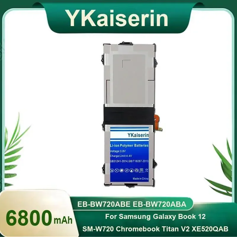 YKaiserin 6800 мАч EB-BW720ABE EB-BW720ABA Аккумулятор для Samsung Galaxy Book 12 SMW720 Chromebook Titan V2 XE520QAB XE521QA SMW727V
YKaiserin 6800 мАч EB-BW720ABE EB-BW720ABA Аккумулятор для Samsung Galaxy Book 12 SMW720 Chromebook Titan V2 XE520QAB XE521QA SMW727V