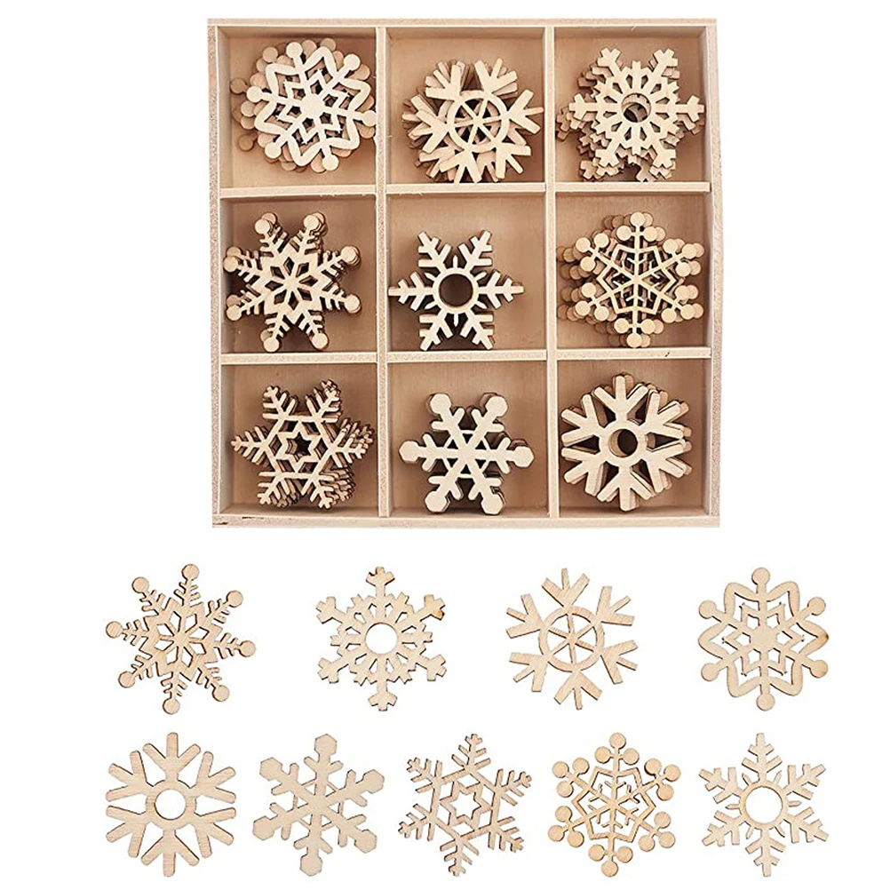 45Pcs Christmas Ornaments Bulk Wooden Mini Snowflakes Smooth Both Sides Perfect for Home Decoration Mini Snowflake
45Pcs Christmas Ornaments Bulk Wooden Mini Snowflakes Smooth Both Sides Perfect for Home Decoration Mini Snowflake