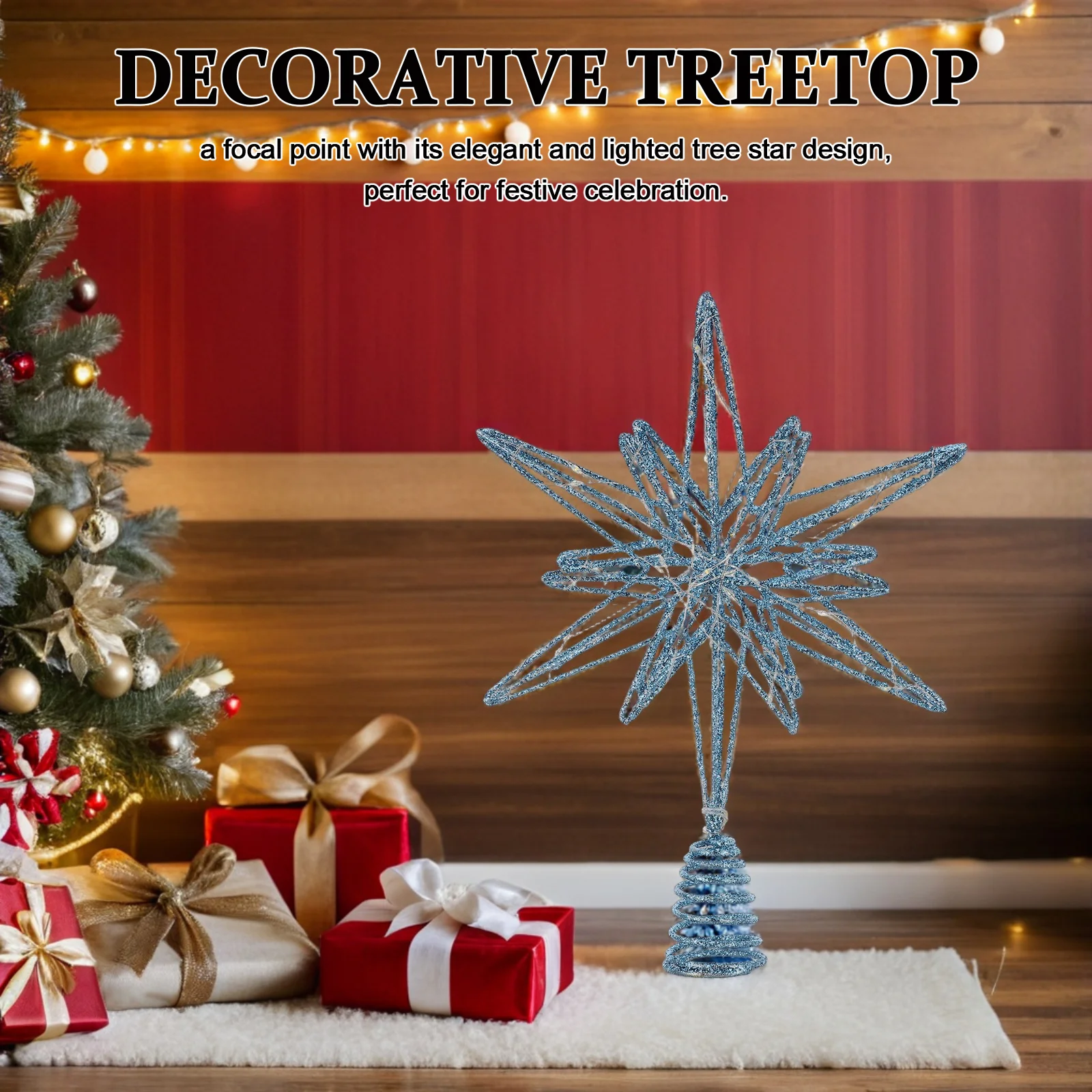 Christmas Star Tree Topper Treetop Elegant Decorative Christmass Farmhouse Finals Decoration Baumkronenstern
Christmas Star Tree Topper Treetop Elegant Decorative Christmass Farmhouse Finals Decoration Baumkronenstern